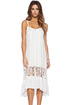 Sexy White Midi Jersey Dress